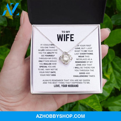 Wife - You Are My Queen - Love Knot Necklace