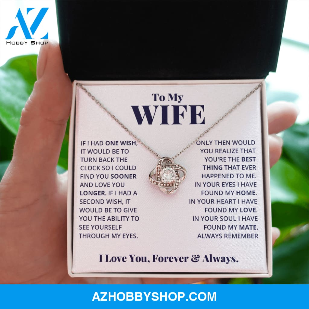Wife - Your Soul - Love Knot Necklace