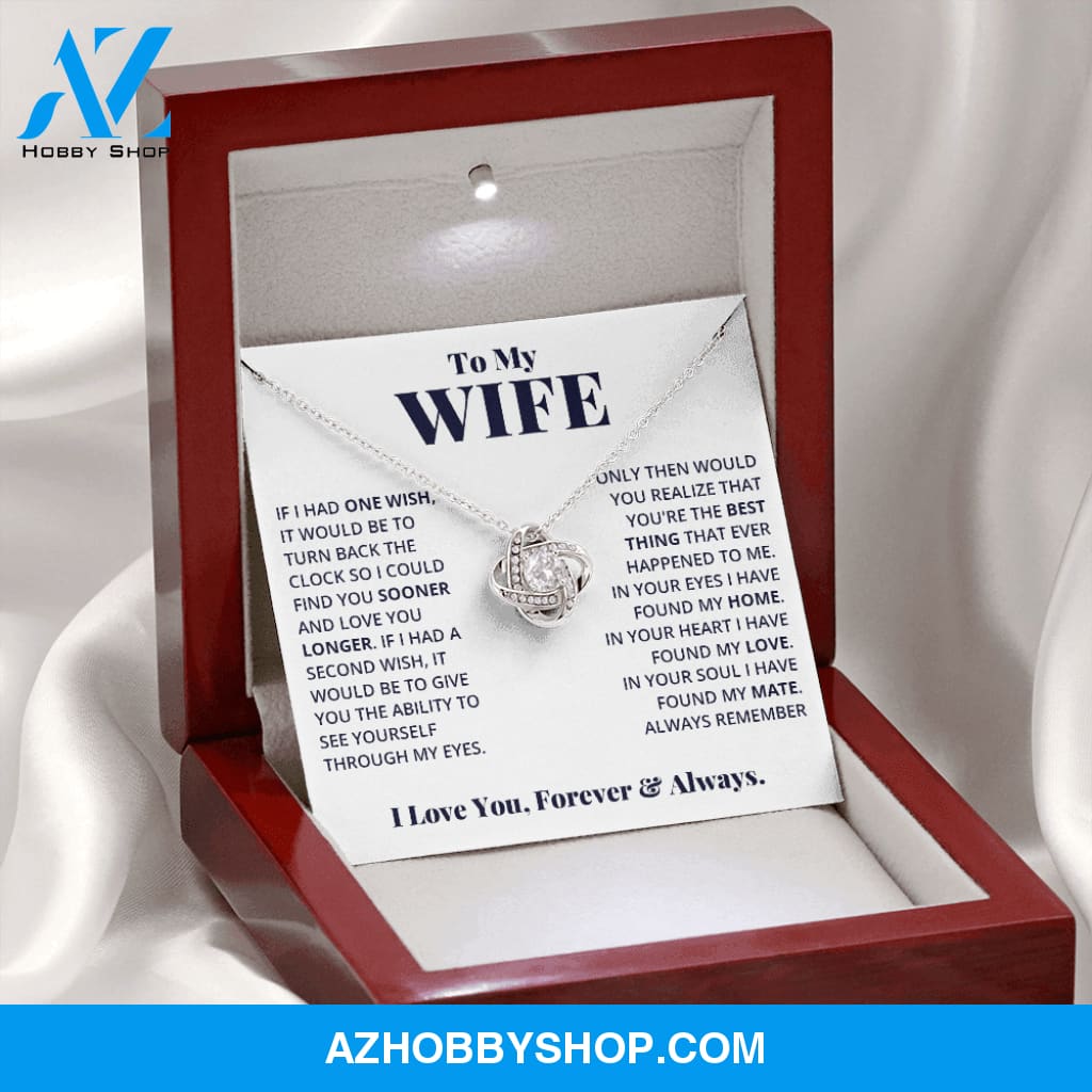 Wife - Your Soul - Love Knot Necklace