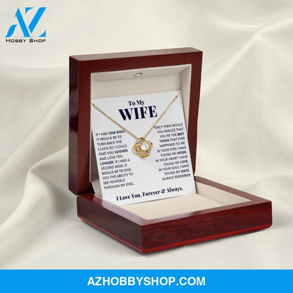 Wife - Your Soul - Love Knot Necklace