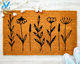 Wild Flower Door Mat Flower Mat Wedding Gift Bridal Shower Gift Spring Decor Housewarming Gift