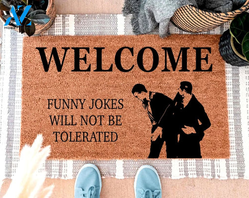 Will Smith Slap Oscar Funny Jokes Will Not Be Tolerated Welcome Doormat Funny Customized Doormat Home Decor