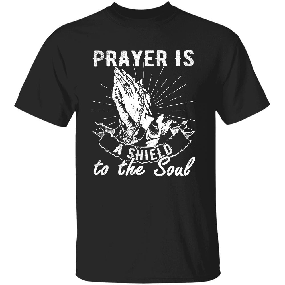 Praying hands, Prayer is a shield to the soul - Jesus Apparel