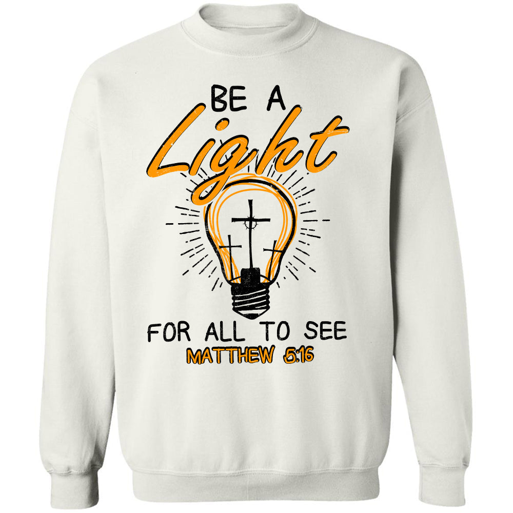 Light bulb, Be a light for all to see - Jesus Apparel