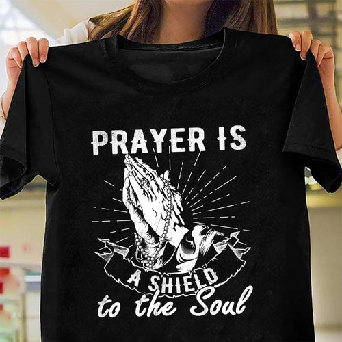 Praying hands, Prayer is a shield to the soul - Jesus Apparel