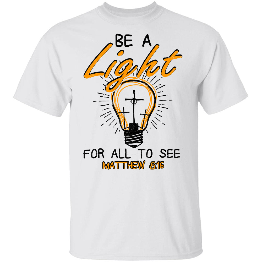 Light bulb, Be a light for all to see - Jesus Apparel