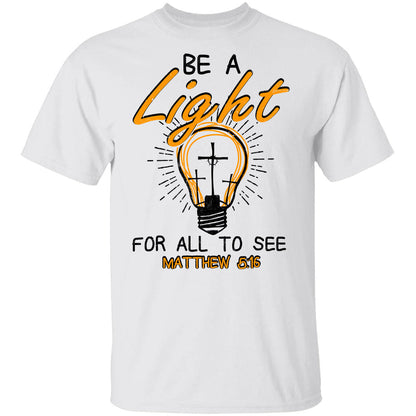 Light bulb, Be a light for all to see - Jesus Apparel