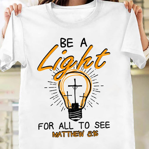 Light bulb, Be a light for all to see - Jesus Apparel