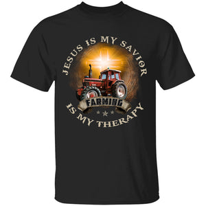 Farm drawing, Glow cross pattern, Jesus is my savior - Jesus Apparel
