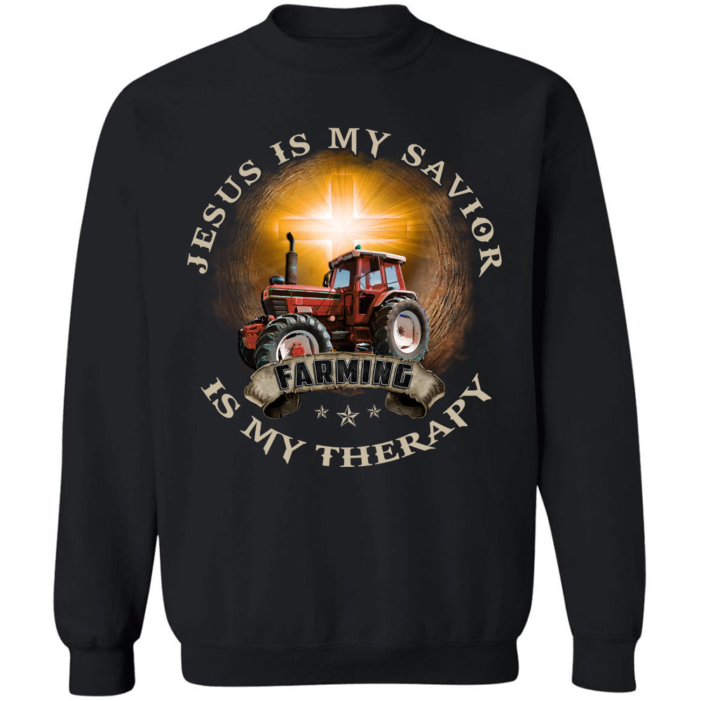 Farm drawing, Glow cross pattern, Jesus is my savior - Jesus Apparel