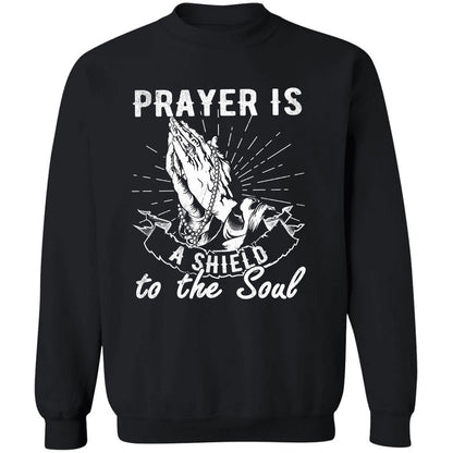 Praying hands, Prayer is a shield to the soul - Jesus Apparel