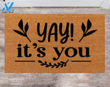 YAY! It's You Family Name Rug Monogram Rug Closing Gift Funny Doormat House Warming Gift Porch Decor