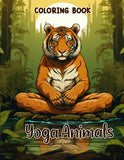 Yoga Animnals Coloring Book 30 Pages Printable Coloring Book