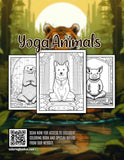 Yoga Animnals Coloring Book 30 Pages Printable Coloring Book