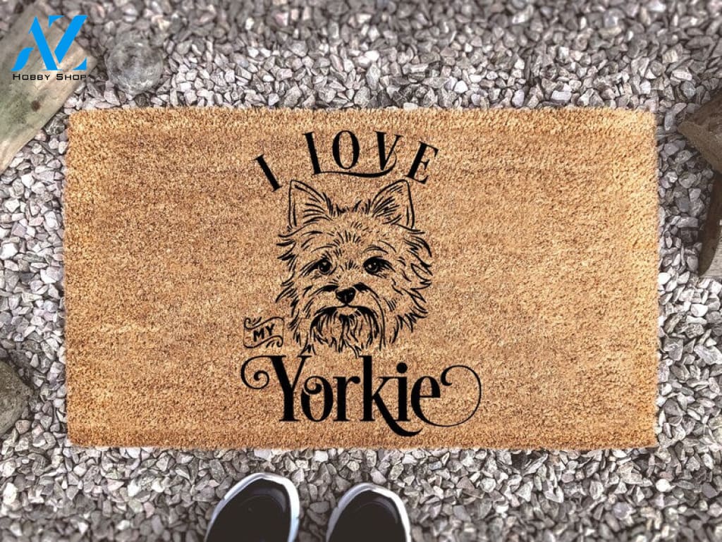 Yorkie Doormat - Dog Lover Gift - Dog Decor - Pet - Yorkie Gifts