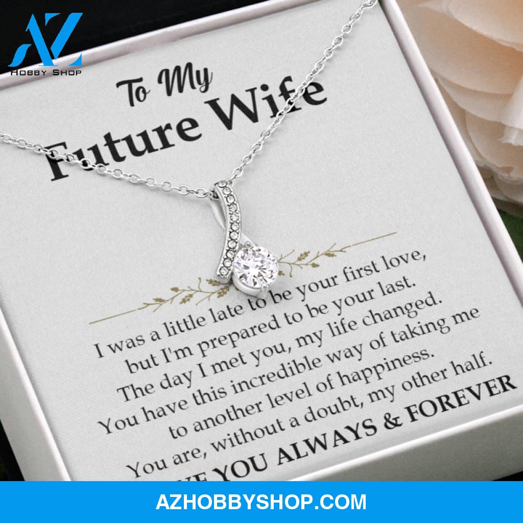 You Are My Other Half - Gift To Wife - White Gold Necklace