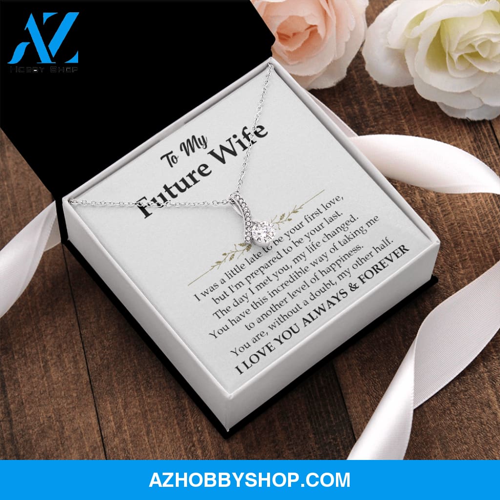 You Are My Other Half - Gift To Wife - White Gold Necklace
