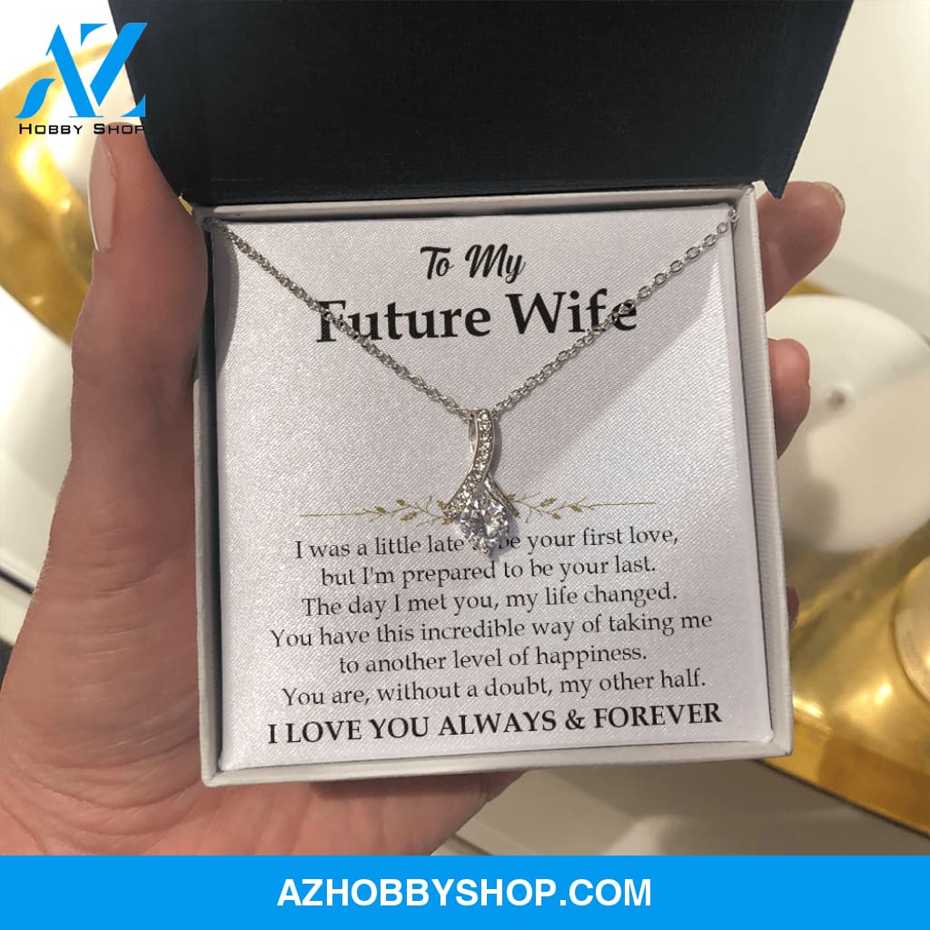You Are My Other Half - Gift To Wife - White Gold Necklace