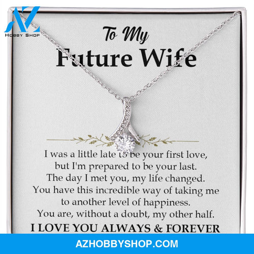 You Are My Other Half - Gift To Wife - White Gold Necklace