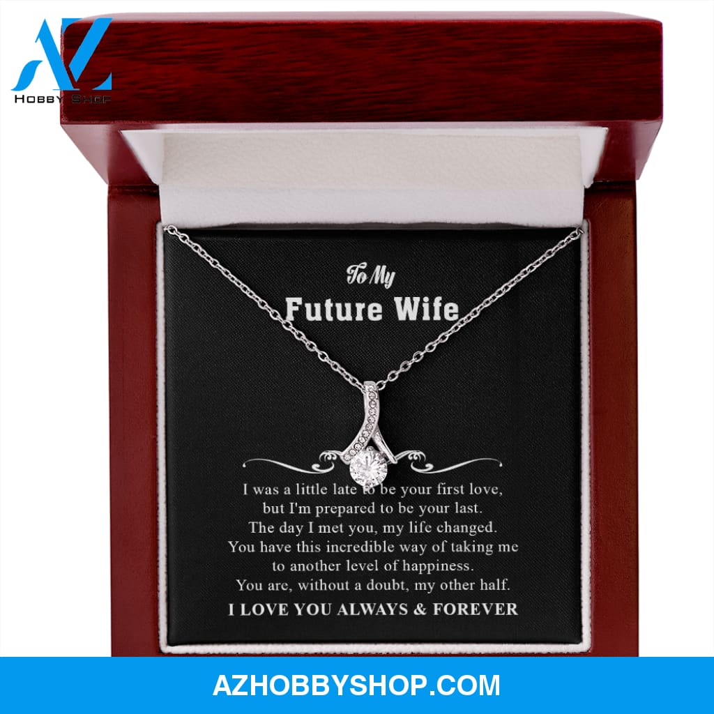 You Are My Other Half - To Wife Gift - White Gold Necklace