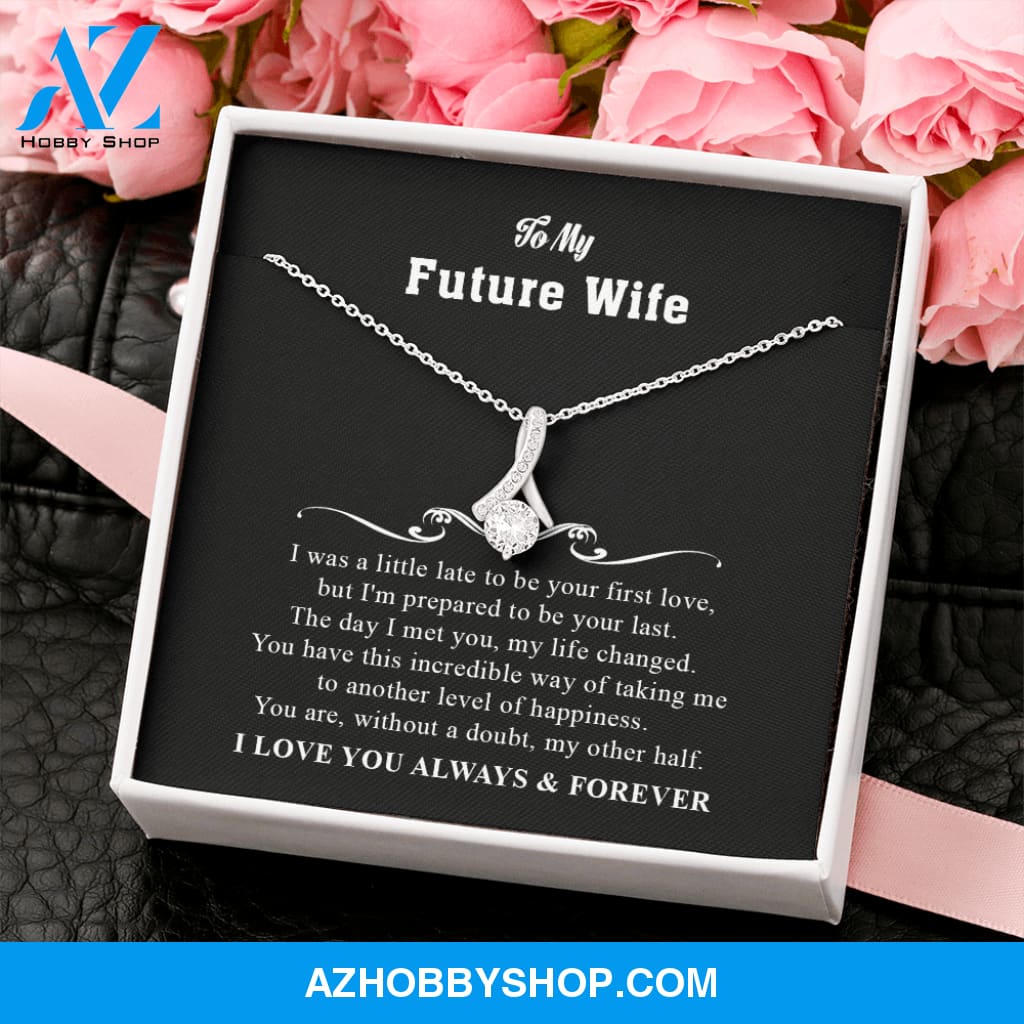 You Are My Other Half - To Wife Gift - White Gold Necklace