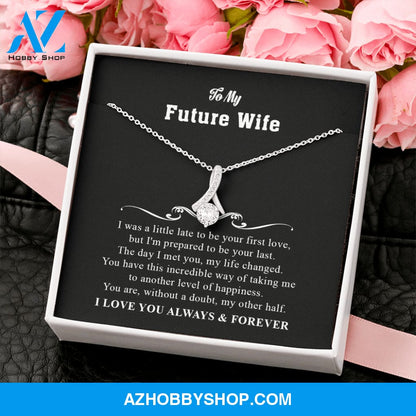 You Are My Other Half - To Wife Gift - White Gold Necklace