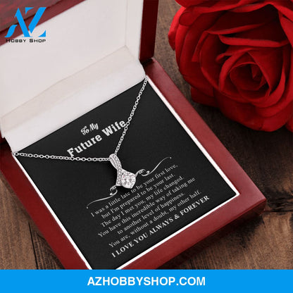You Are My Other Half - To Wife Gift - White Gold Necklace
