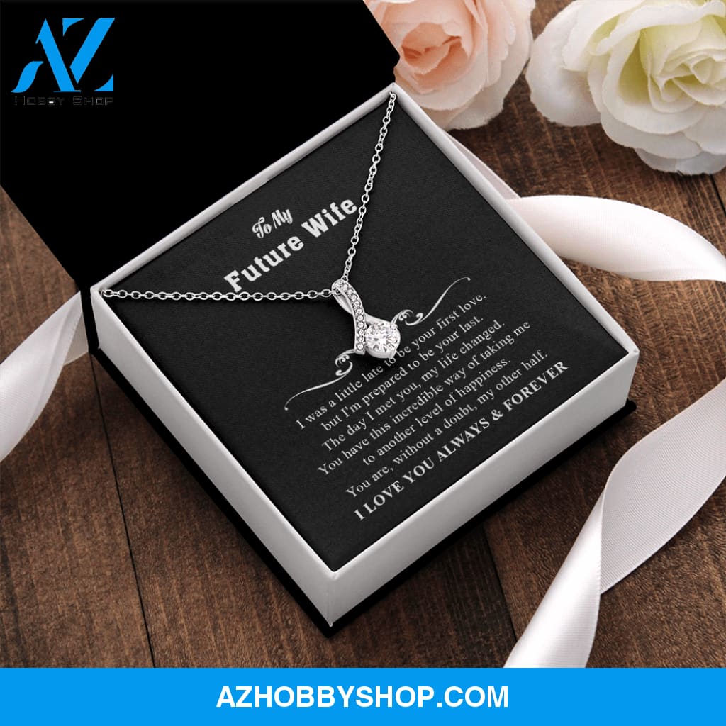 You Are My Other Half - To Wife Gift - White Gold Necklace