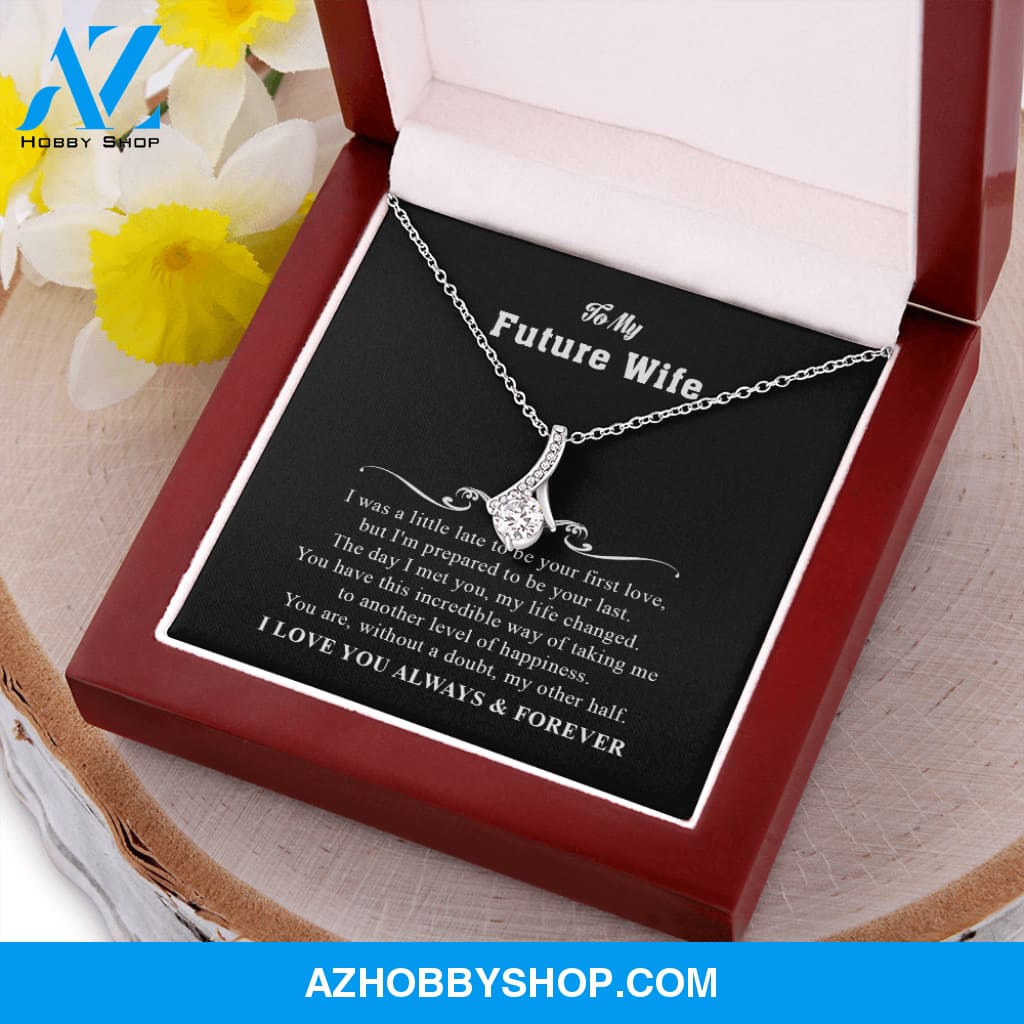 You Are My Other Half - To Wife Gift - White Gold Necklace
