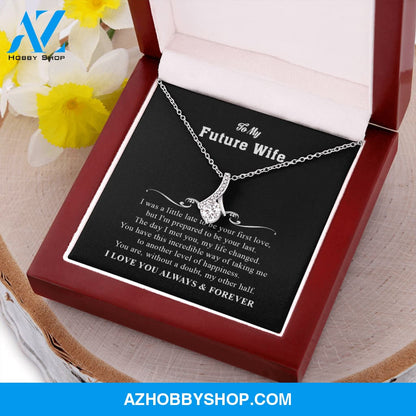 You Are My Other Half - To Wife Gift - White Gold Necklace