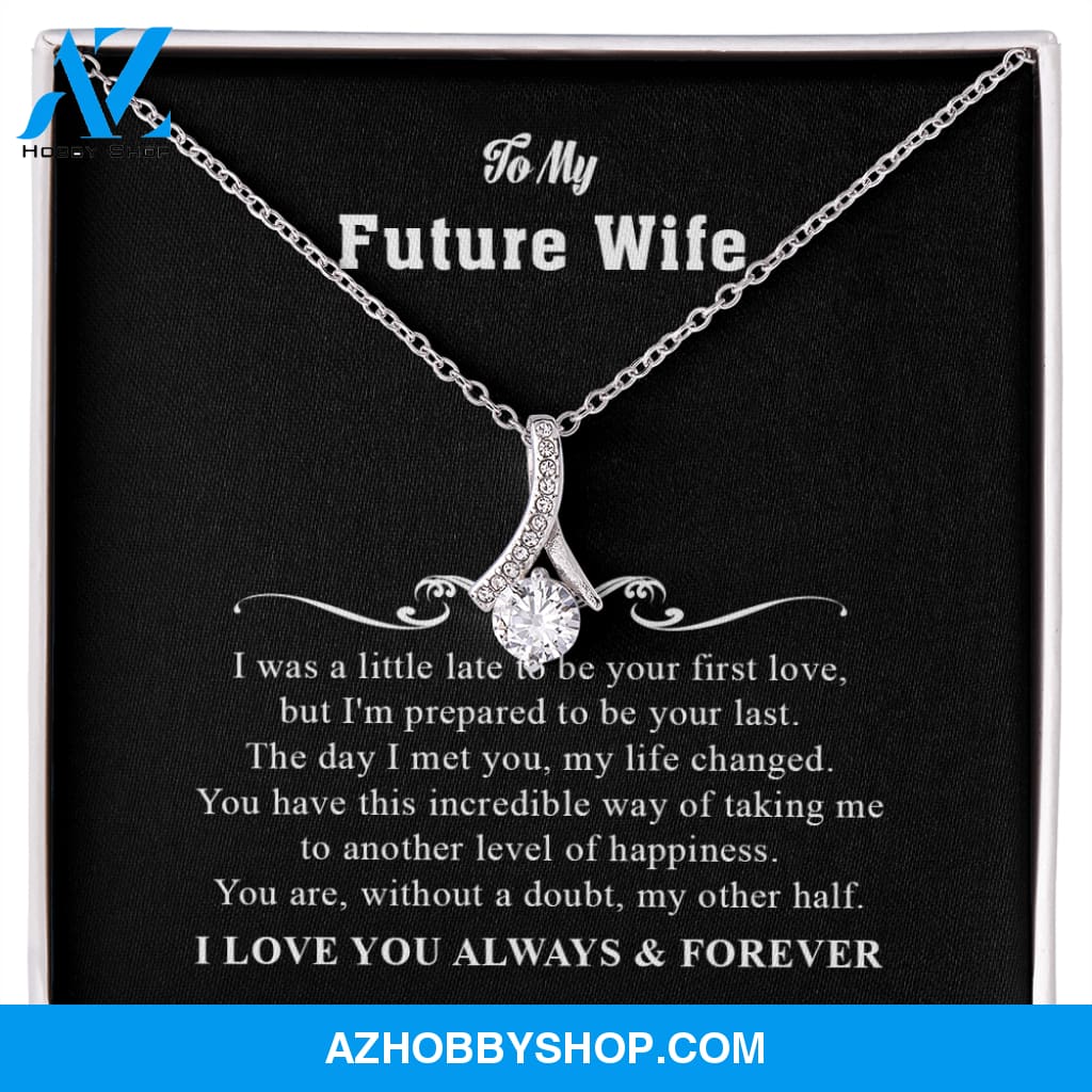 You Are My Other Half - To Wife Gift - White Gold Necklace
