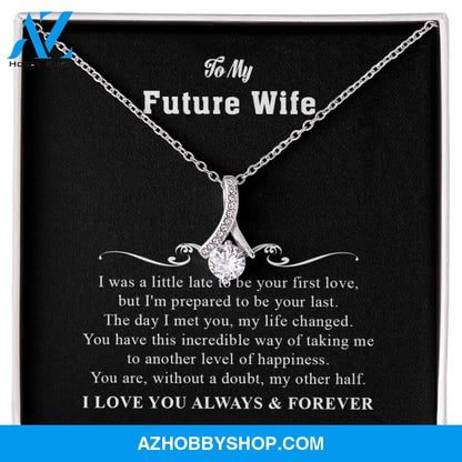 You Are My Other Half - To Wife Gift - White Gold Necklace