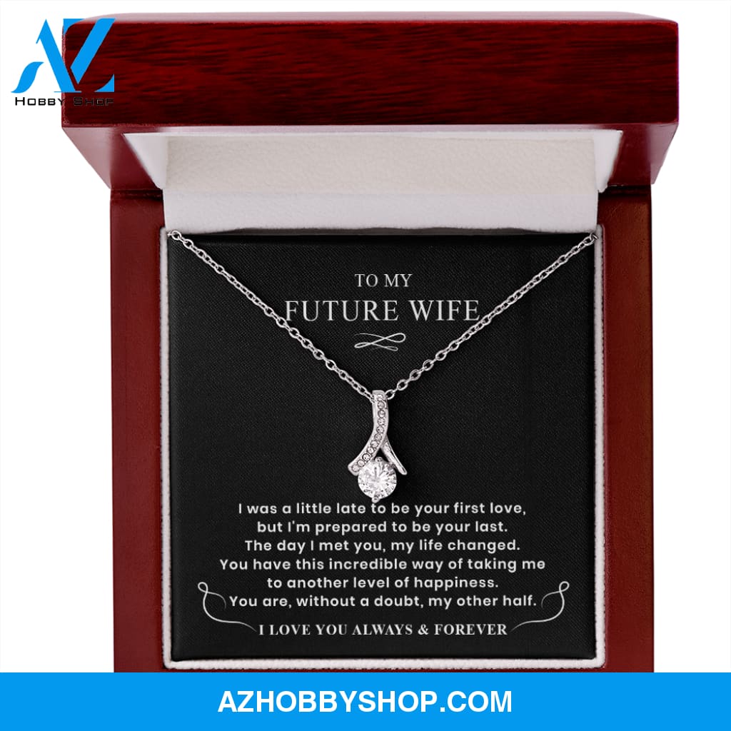 You Are My Other Half - White Gold Necklace