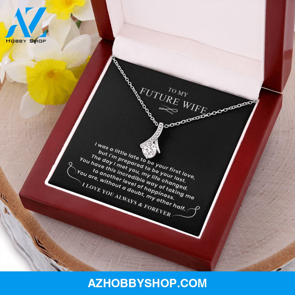 You Are My Other Half - White Gold Necklace