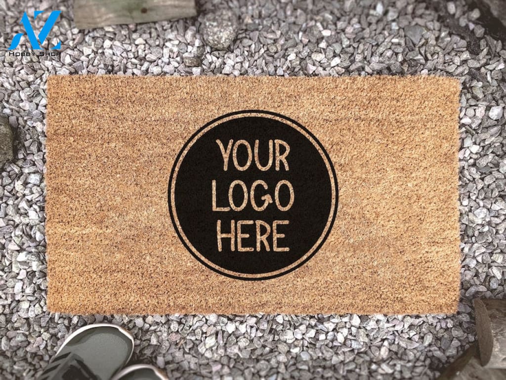 Your Logo Here Personalized Doormat - Your Custom Design Door Mat - Custom Rug - Business Logo - Customized Welcome Mat