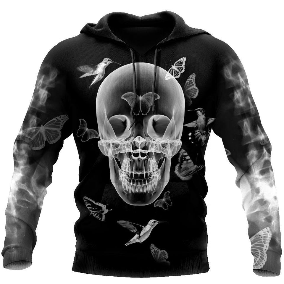 Unisex Hoodie All Over Print Skull Gifts Xray Skulls Unisex Hoodie