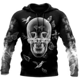 Unisex Hoodie All Over Print Skull Gifts Xray Skulls Unisex Hoodie