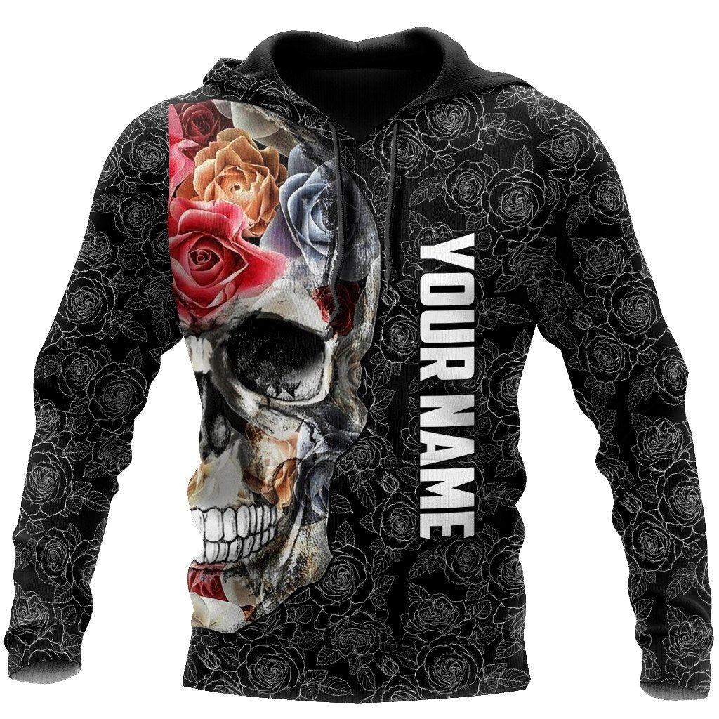 Unisex Hoodie All Over Print Skull Gifts Skulls Personalized Unisex Hoodie