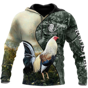 Love Rooster Camo All Over Print Unisex Hoodie