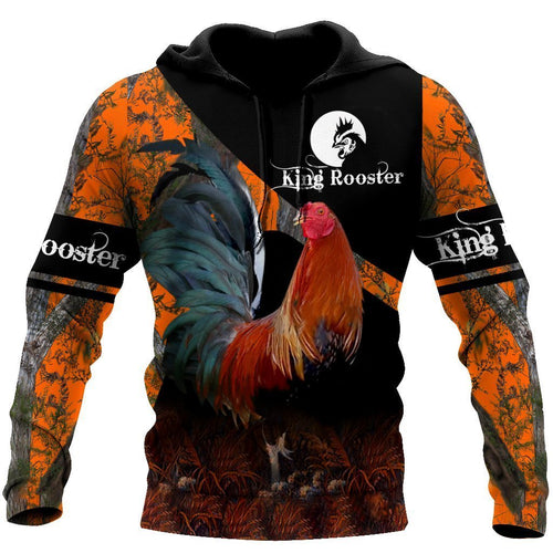 Rooster King Camo III All Over Print Unisex Hoodie