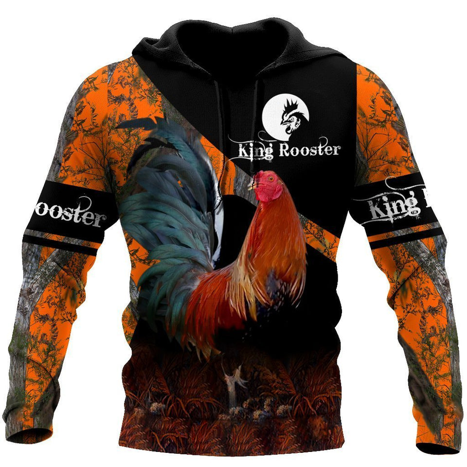 Rooster King Camo III All Over Print Unisex Hoodie