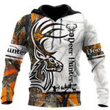 Hunting Gifts Deer Hunting Gifts Deer Hunting Tattoo Camo Over Printed Unisex Hoodie