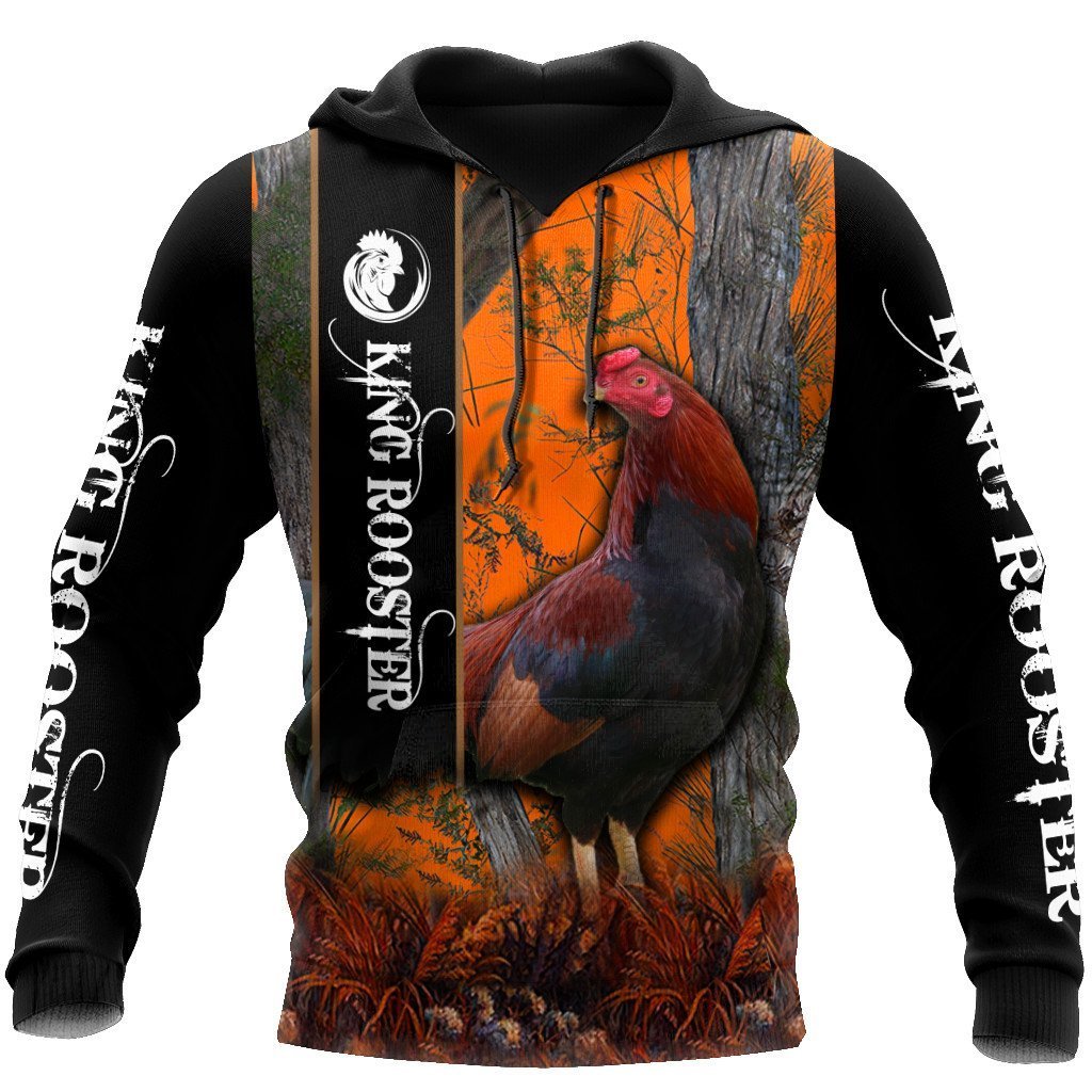 Rooster King II Camo All Over Print Unisex Hoodie