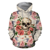 Unisex Hoodie All Over Print Skull Gifts Skull Tattoos  All Over Printed Unisex Hoodie