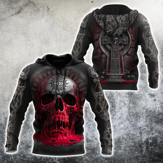 Unisex Hoodie All Over Print Skull Gifts Skull Passion Unisex Hoodie