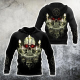 Unisex Hoodie All Over Print Skull Gifts Candle And Skull Unisex Hoodie