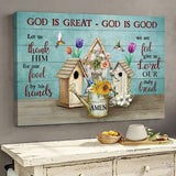 God is great God is good - Matte Canvas