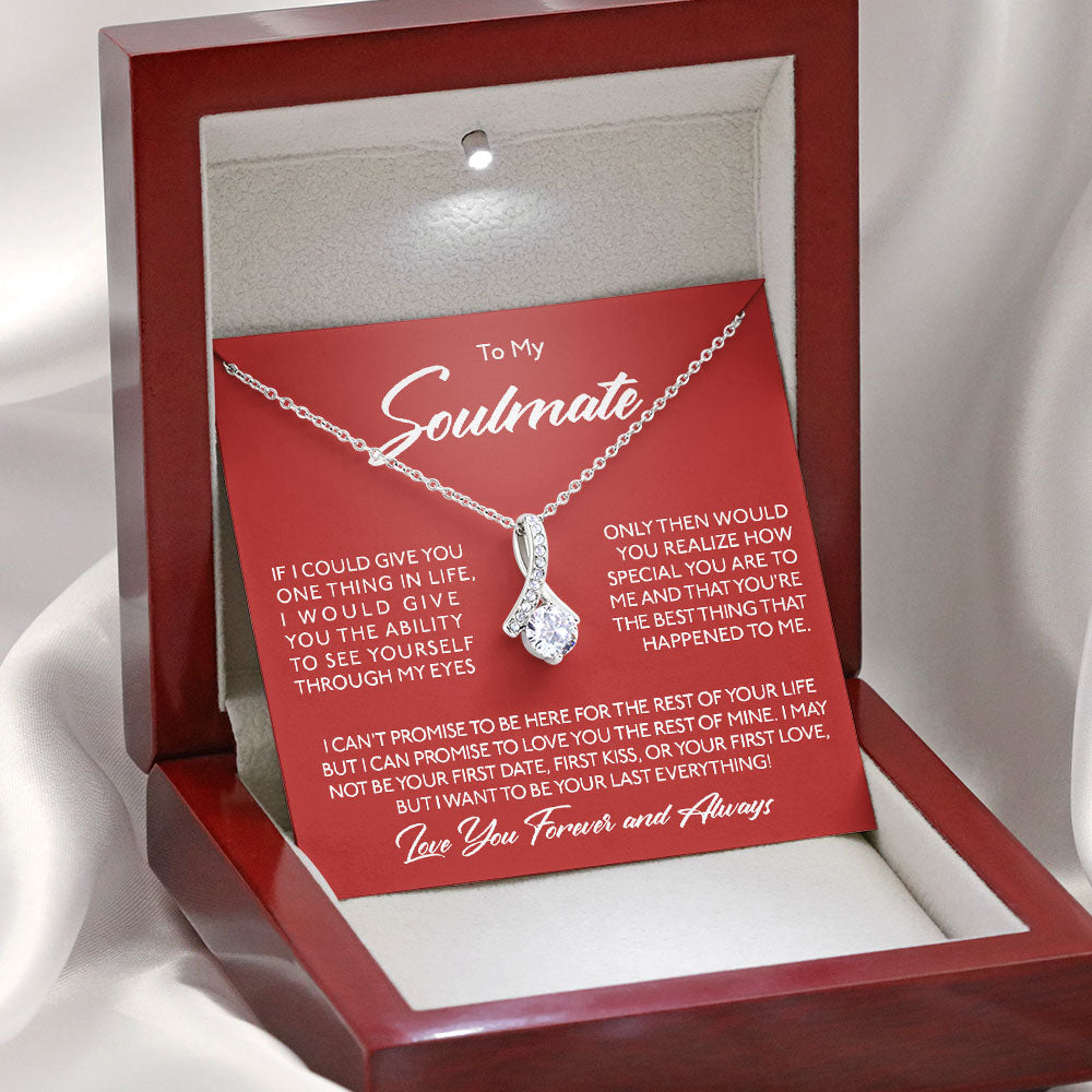 To My Soulmate Necklace Gift - Wife Girlfriend Necklace How Special You Are To Me Forever Love Knot, Eternal Hope, Alluring Necklace LX060C