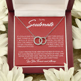 To My Soulmate Necklace Gift - Wife Girlfriend Woman Necklace How Special You Are To Me, I Want To Be Your Last Everything Forever Love, Love Knot Necklace LX122K