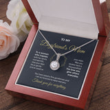 To My Boyfriend's Mom Necklace Gift - I am so honored to have met you Daughter-in-law to Mother-in-law GiftLove Knot, Alluring Beauty Necklace LX069A